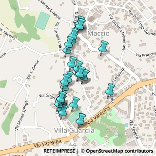 Mappa Via Alessandro Manzoni, 22079 Villa Guardia CO, Italia (0.2)