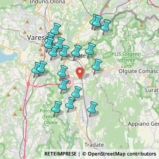 Mappa Via Cavour, 21040 Vedano Olona VA, Italia (3.814)
