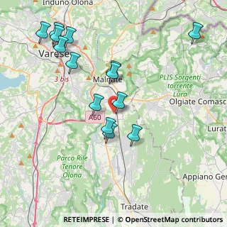 Mappa Via Camillo Benso Conte di Cavour, 21040 Vedano Olona VA, Italia (4.20429)