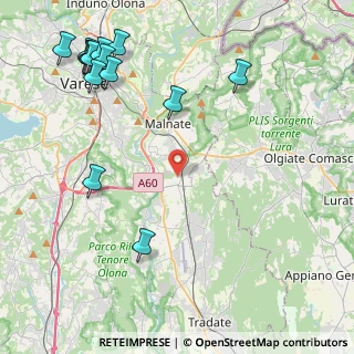Mappa Via Camillo Benso Conte di Cavour, 21040 Vedano Olona VA, Italia (5.76357)
