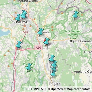 Mappa Via Camillo Benso Conte di Cavour, 21040 Vedano Olona VA, Italia (4.99917)