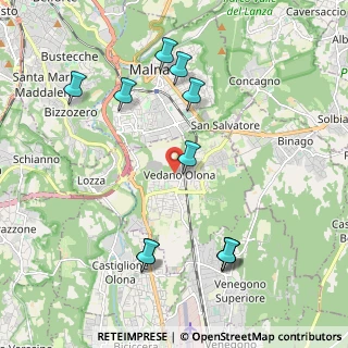 Mappa Via Camillo Benso Conte di Cavour, 21040 Vedano Olona VA, Italia (2.24)