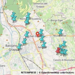 Mappa Via Francesco Baracca, 36060 Romano D'ezzelino VI, Italia (2.35176)