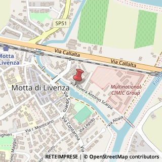 Mappa Via Riviera Antonio Scarpa, 33, 31045 Motta di Livenza TV, Italia, 31045 Motta di Livenza, Treviso (Veneto)