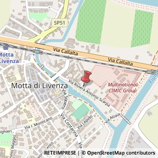Mappa Via Riviera Antonio Scarpa, 57, 31045 Motta di Livenza, Treviso (Veneto)