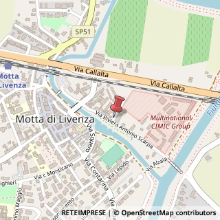 Mappa Via Riviera A. Scarpa, 51, 31040 Motta di Livenza, Treviso (Veneto)