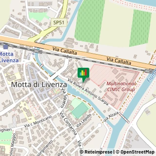 Mappa Via Riviera A. Scarpa, 51, 31040 Motta di Livenza, Treviso (Veneto)