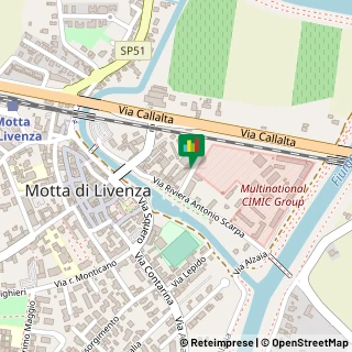 Mappa Via Riviera Antonio Scarpa, 51, 31045 Motta di Livenza, Treviso (Veneto)