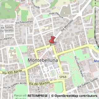 Mappa Via Montello, 1, 31044 Montebelluna, Treviso (Veneto)