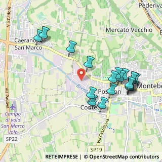 Mappa Via Bruno Buozzi, 31044 Montebelluna TV, Italia (1.0715)