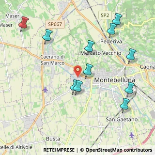 Mappa Via Bruno Buozzi, 31044 Montebelluna TV, Italia (2.30727)