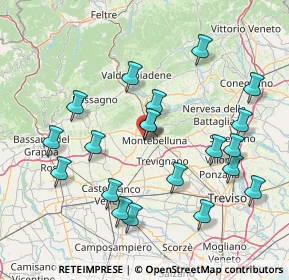 Mappa Via Pastore Giulio, 31044 Montebelluna TV, Italia (16.105)
