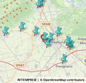 Mappa Via Pastore Giulio, 31044 Montebelluna TV, Italia (4.35867)