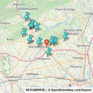 Mappa Via Jacopo Sansovino, 31044 Montebelluna TV, Italia (6.57077)