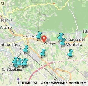 Mappa Via Jacopo Sansovino, 31044 Montebelluna TV, Italia (2.28364)