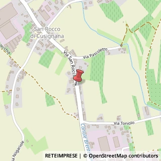 Mappa Via San Rocco, 188, 31040 Cusignana TV, Italia, 31040 Montello, Bergamo (Lombardia)