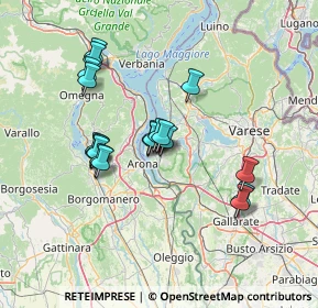 Mappa Via Napoli, 21021 Angera VA, Italia (11.753)