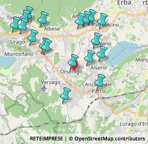 Mappa Via Vittorio Veneto, 22030 Orsenigo CO, Italia (2.245)