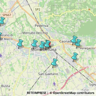 Mappa Via C. A. Liberali, 31044 Montebelluna TV, Italia (2.14091)