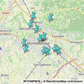 Mappa Via C. A. Liberali, 31044 Montebelluna TV, Italia (1.55417)