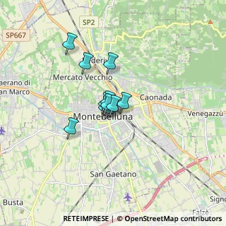 Mappa Via C. A. Liberali, 31044 Montebelluna TV, Italia (0.95091)