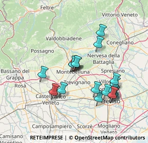 Mappa Via C. A. Liberali, 31044 Montebelluna TV, Italia (13.5555)
