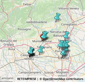 Mappa Via C. A. Liberali, 31044 Montebelluna TV, Italia (13.7)