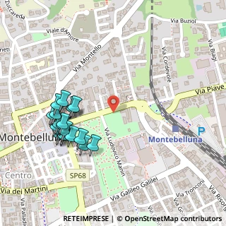Mappa Via C. A. Liberali, 31044 Montebelluna TV, Italia (0.267)