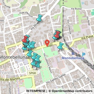 Mappa Via C. A. Liberali, 31044 Montebelluna TV, Italia (0.2155)