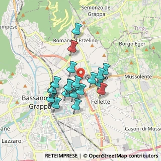 Mappa SS47, 36060 Romano D'ezzelino VI, Italia (1.3735)