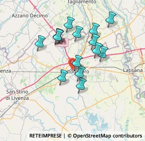 Mappa Via Giacomo Leopardi, 30026 Portogruaro VE, Italia (6.084)