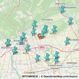 Mappa 31020 San Zenone degli Ezzelini TV, Italia (9.2685)