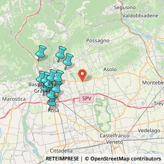 Mappa 31020 San Zenone degli Ezzelini TV, Italia (7.5325)