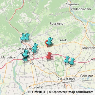 Mappa 31020 San Zenone degli Ezzelini TV, Italia (7.16308)