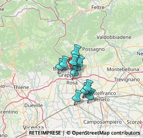 Mappa Via XXV Aprile, 36060 Romano D'ezzelino VI, Italia (7.56769)