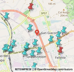 Mappa Via XXV Aprile, 36060 Romano D'ezzelino VI, Italia (1.306)