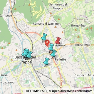 Mappa Via XXV Aprile, 36060 Romano D'ezzelino VI, Italia (1.7)