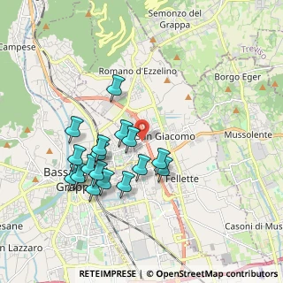 Mappa Via XXV Aprile, 36060 Romano D'ezzelino VI, Italia (1.75294)