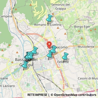 Mappa Via XXV Aprile, 36060 Romano D'ezzelino VI, Italia (1.91)