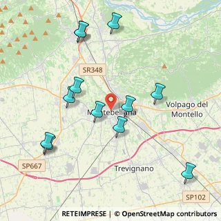 Mappa Via A. Serena, 31044 Montebelluna TV, Italia (4.39083)