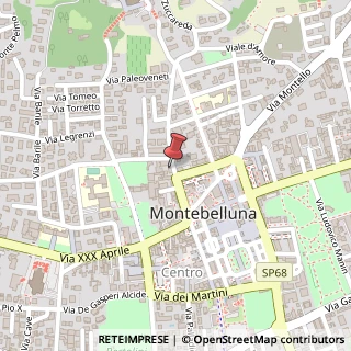 Mappa Via A. Serena, 61, 31044 Montebelluna, Treviso (Veneto)