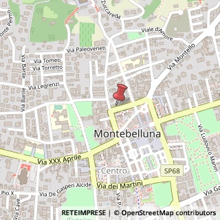 Mappa Via Dalmazia, 36, 31044 Montebelluna TV, Italia, 31044 Montebelluna, Treviso (Veneto)