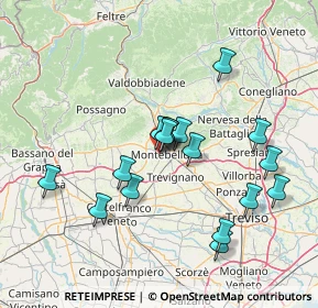 Mappa Via M. Mazzocato, 31044 Montebelluna TV, Italia (13.27412)