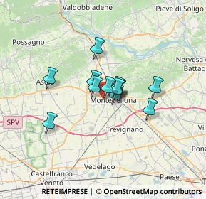 Mappa Via M. Mazzocato, 31044 Montebelluna TV, Italia (3.96308)