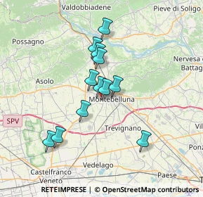 Mappa Via Monte Nero, 31044 Montebelluna TV, Italia (5.555)