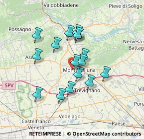 Mappa Via Monte Nero, 31044 Montebelluna TV, Italia (5.70875)