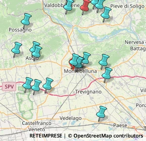 Mappa Via Monte Nero, 31044 Montebelluna TV, Italia (8.8805)