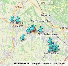 Mappa Via M. Mazzocato, 31044 Montebelluna TV, Italia (1.97615)