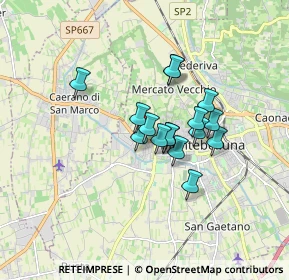 Mappa Via Monte Nero, 31044 Montebelluna TV, Italia (1.16563)
