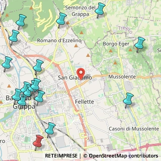 Mappa Via Romita, 36060 Romano D'ezzelino VI, Italia (3.34529)